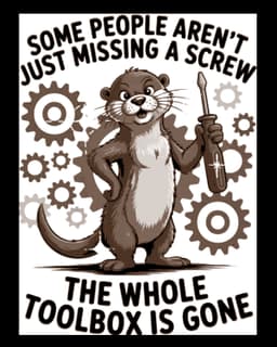 Hueforge Sign art - More than a Screw missing wall sign 3d model