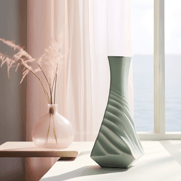 Similune Vase – Organic Elegance with Flowing Curves 3d model