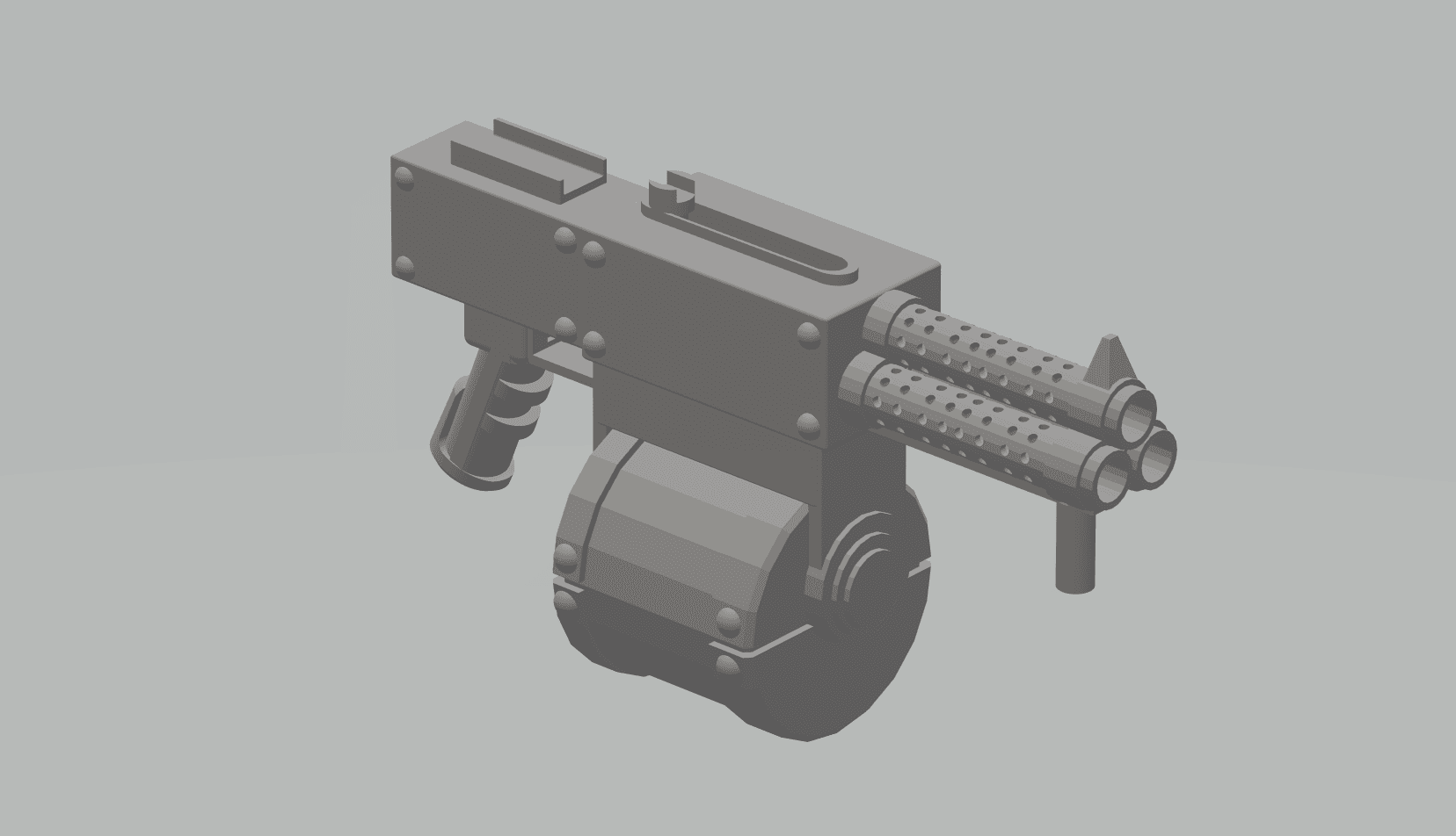 FHW: Orc Cosplay Tri barrel shoota (cosplay) 3d model