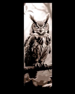 The owl watching every move - Set of Bookmarks 3d model