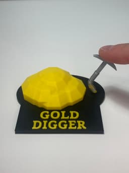Gold Digger Pickaxe Fidget Toy 3d model