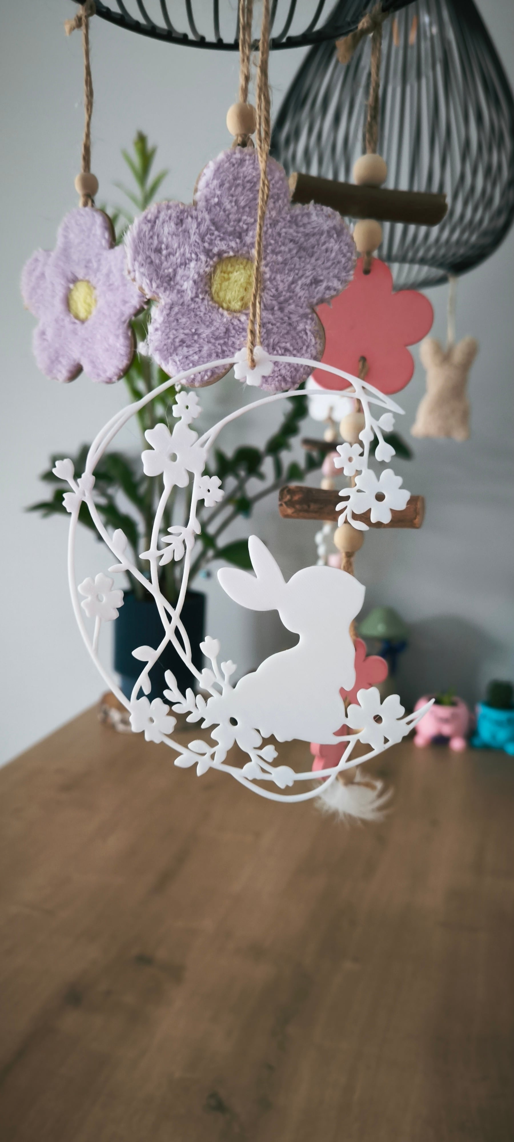 Easter Bunny Wreath 3d model