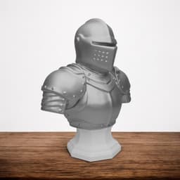 Obsidian Knight Bust 3d model