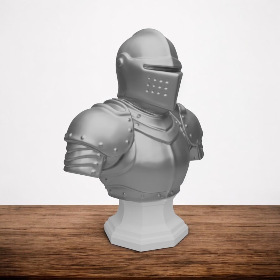 Obsidian Knight Bust 3d model