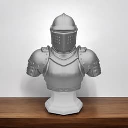 Obsidian Knight Bust 3d model
