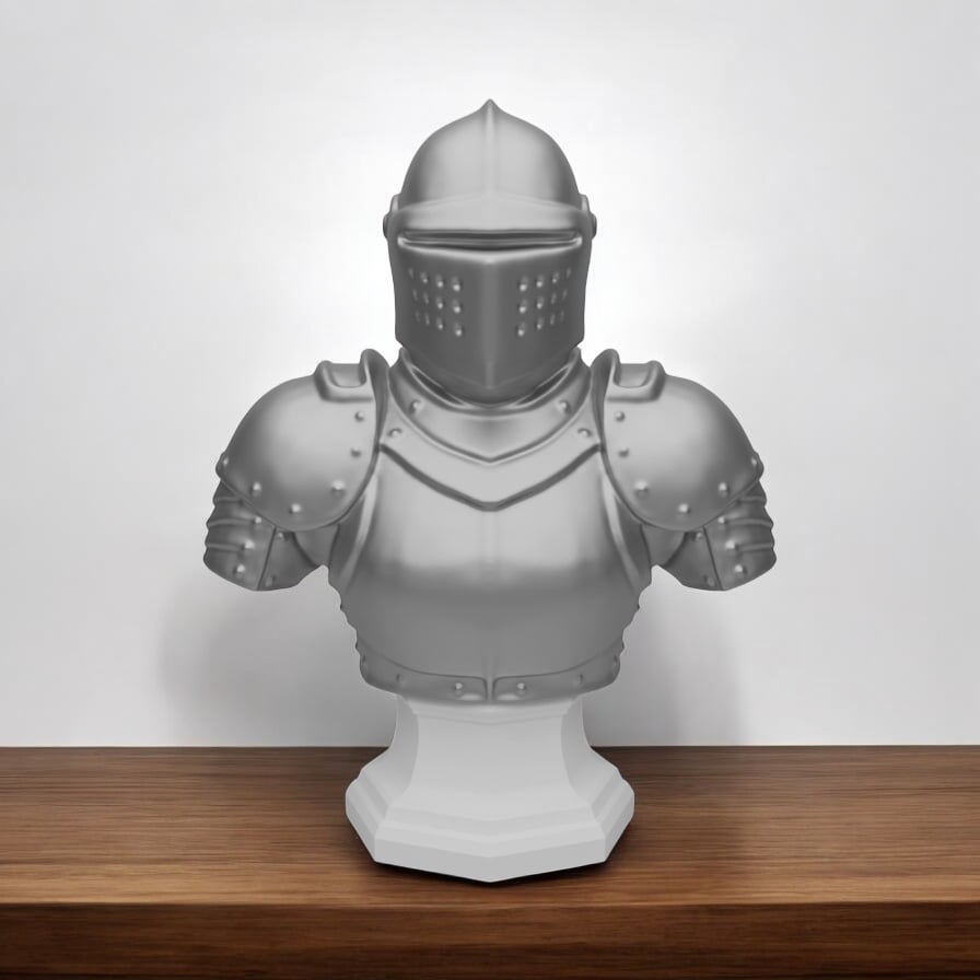 Obsidian Knight Bust 3d model