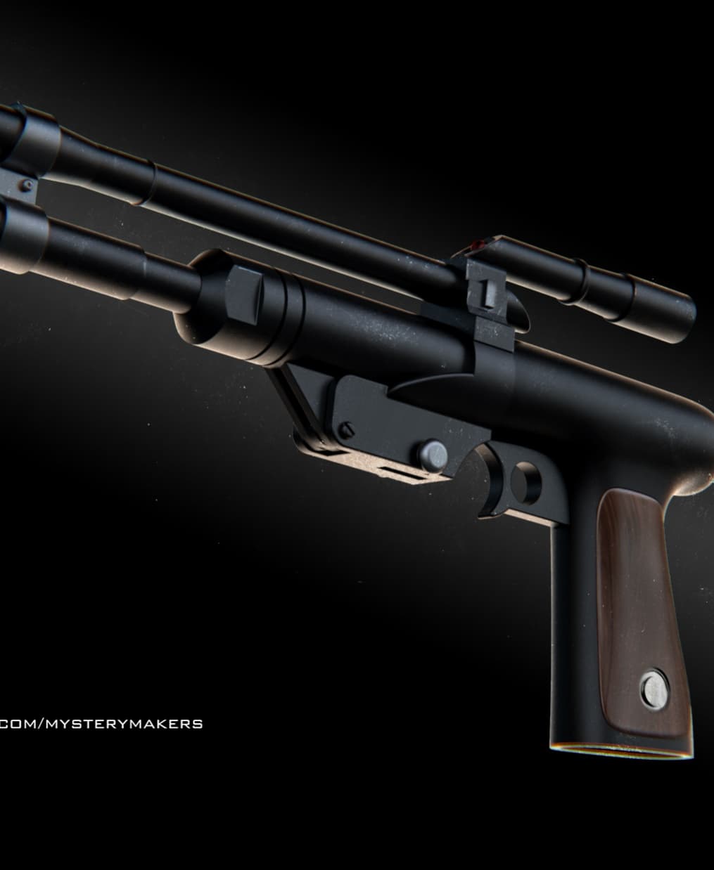 Boba Fett pistol 3d model