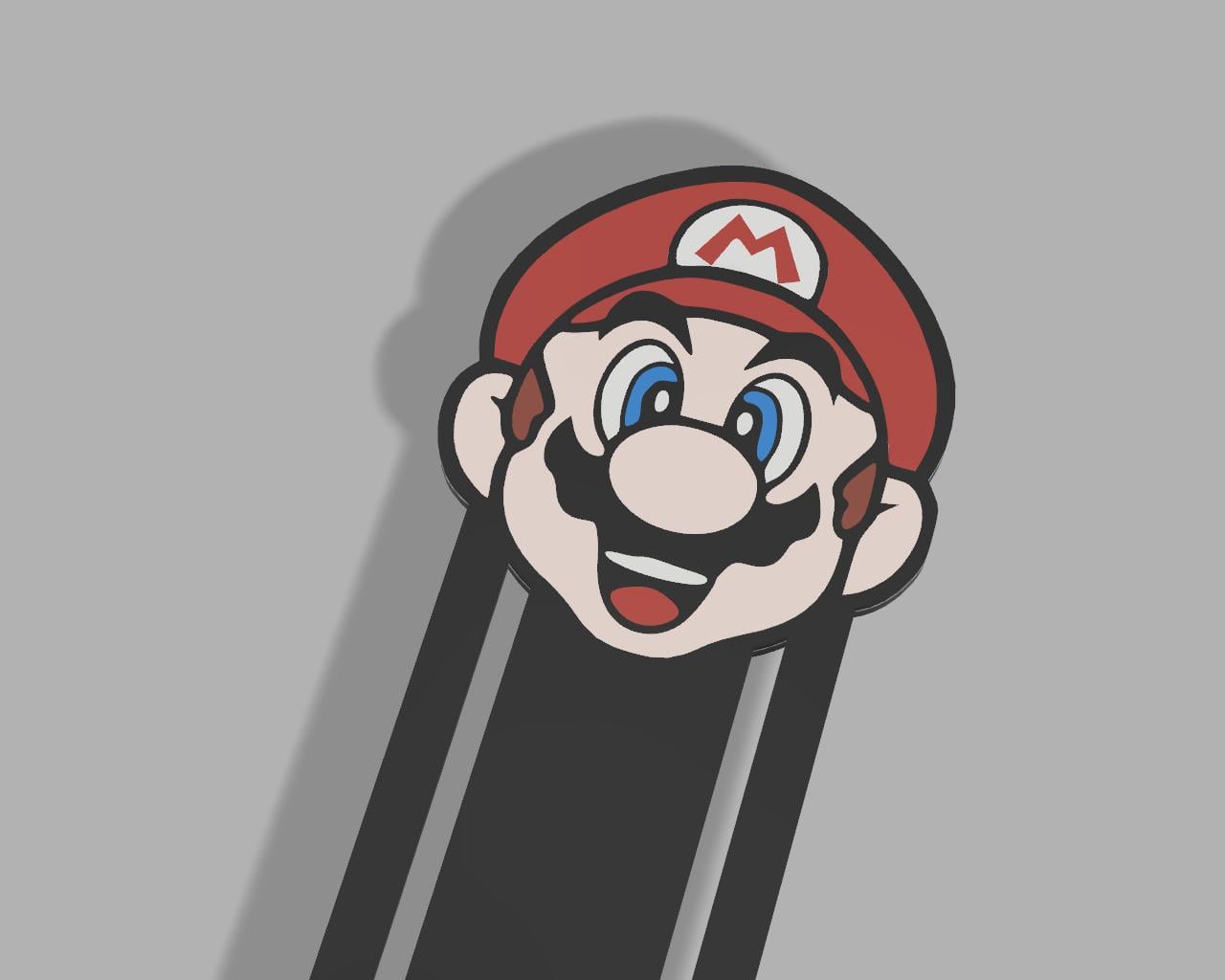Mario Bookmark 3d model