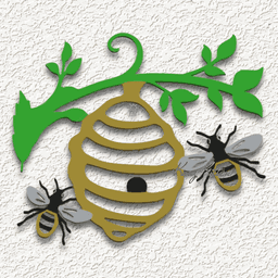 EXCLUSIVE Painted Beehive wall art home decor 3d model
