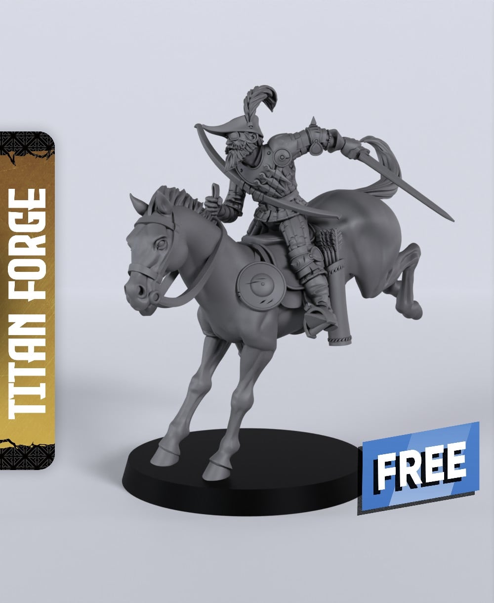 Folk Hero - With Free Dragon - 5e DnD Inspired for RPG and Wargamers 3d model