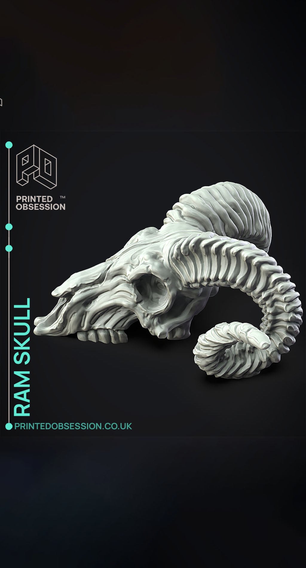 Ram Skull - Decoration 3d model