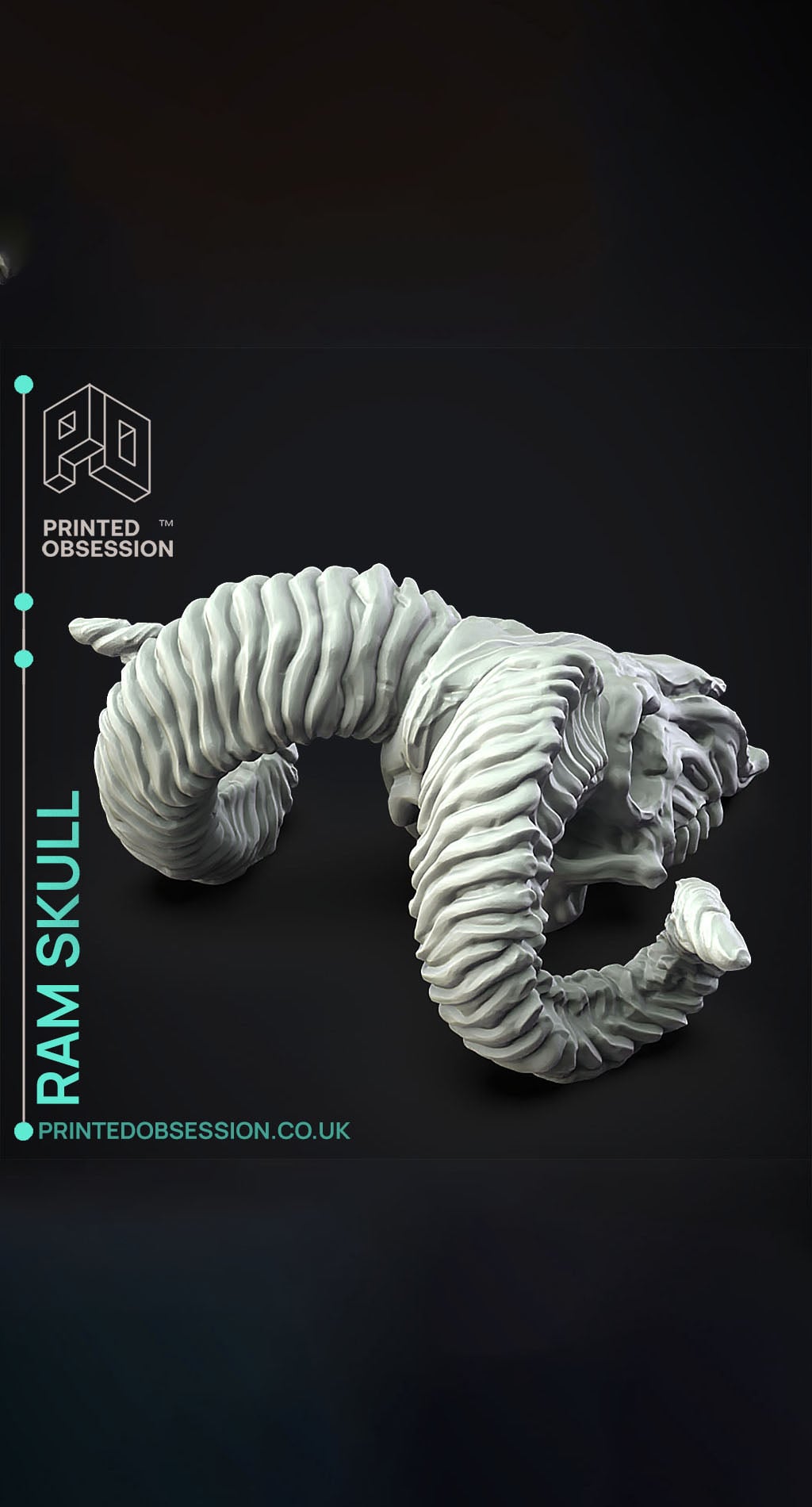 Ram Skull - Decoration 3d model