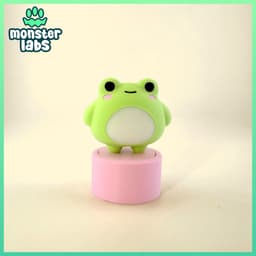 Cute Frog Fidget Clicker Keychain 3d model