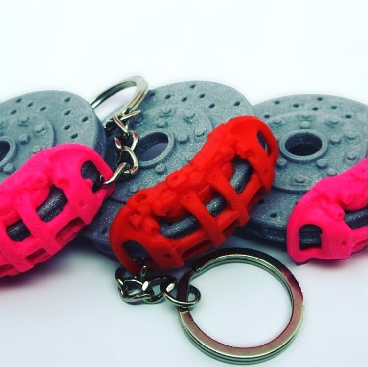 BRAKE CALIPER DISK KEYRING 3d model