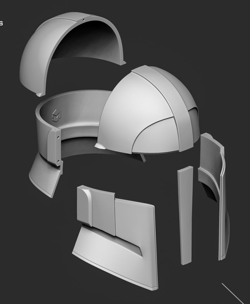 Praetorian guards helmet 3d model