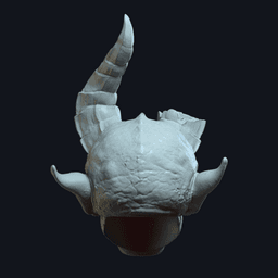 Demonv5 - Custom Action Figure Head 3d model