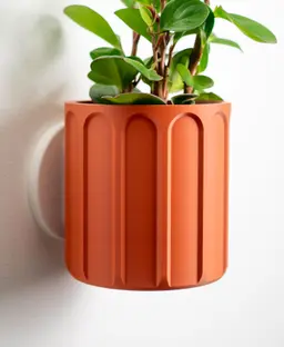 Wall Planter with Hidden Drip Tray - LG01 3d model