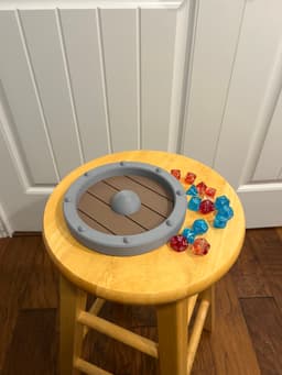 DND SHIELD DICE TRAY 3d model
