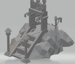 FHW: Model stand hilltop Imperial 1 3d model