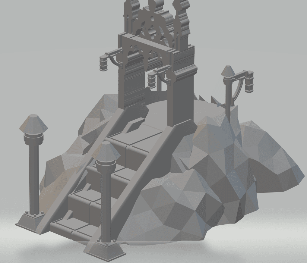 FHW: Model stand hilltop Imperial 1 3d model