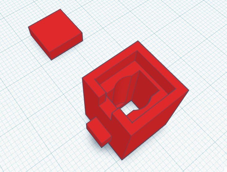 Plastic Adapter for carbon brush (Drill) 3d model