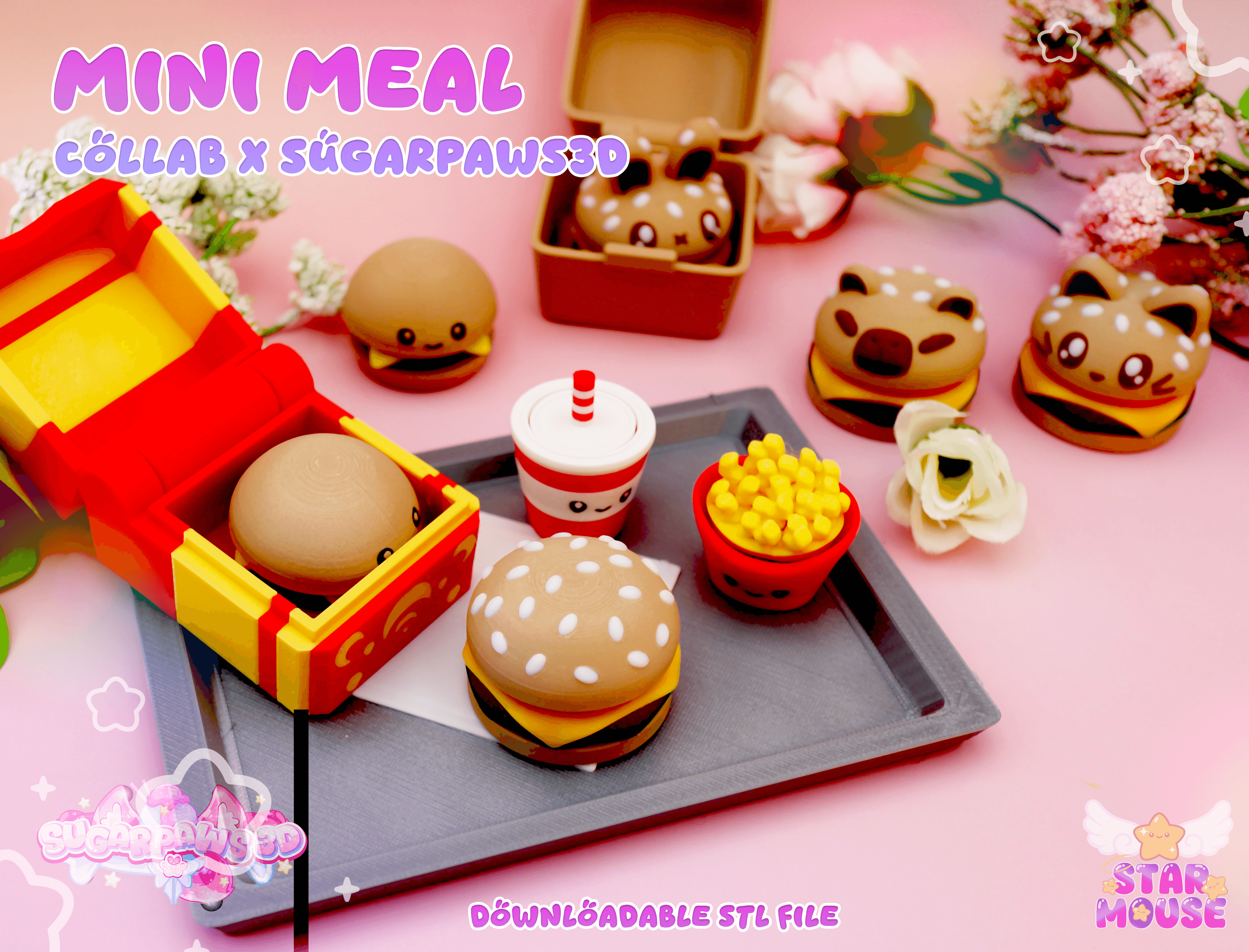 Mini Meal Clickers + Mini Collab x SugarPaws3D 3d model