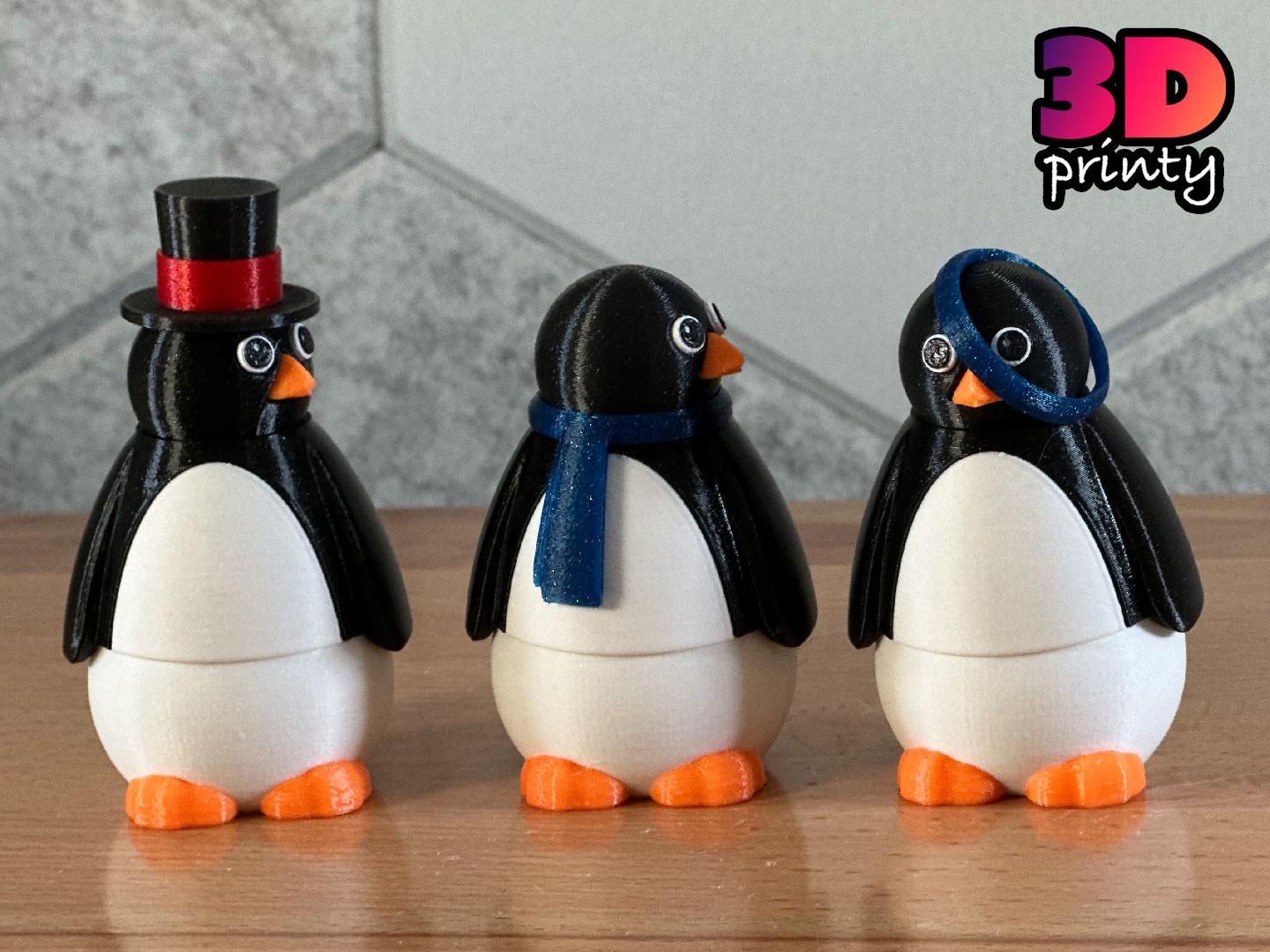 Scarf and Collar for Posable Penguin Fidget 3d model
