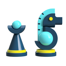 3D Printable Postmodern Chess Set – Geometric Minimalist Pieces 3d model