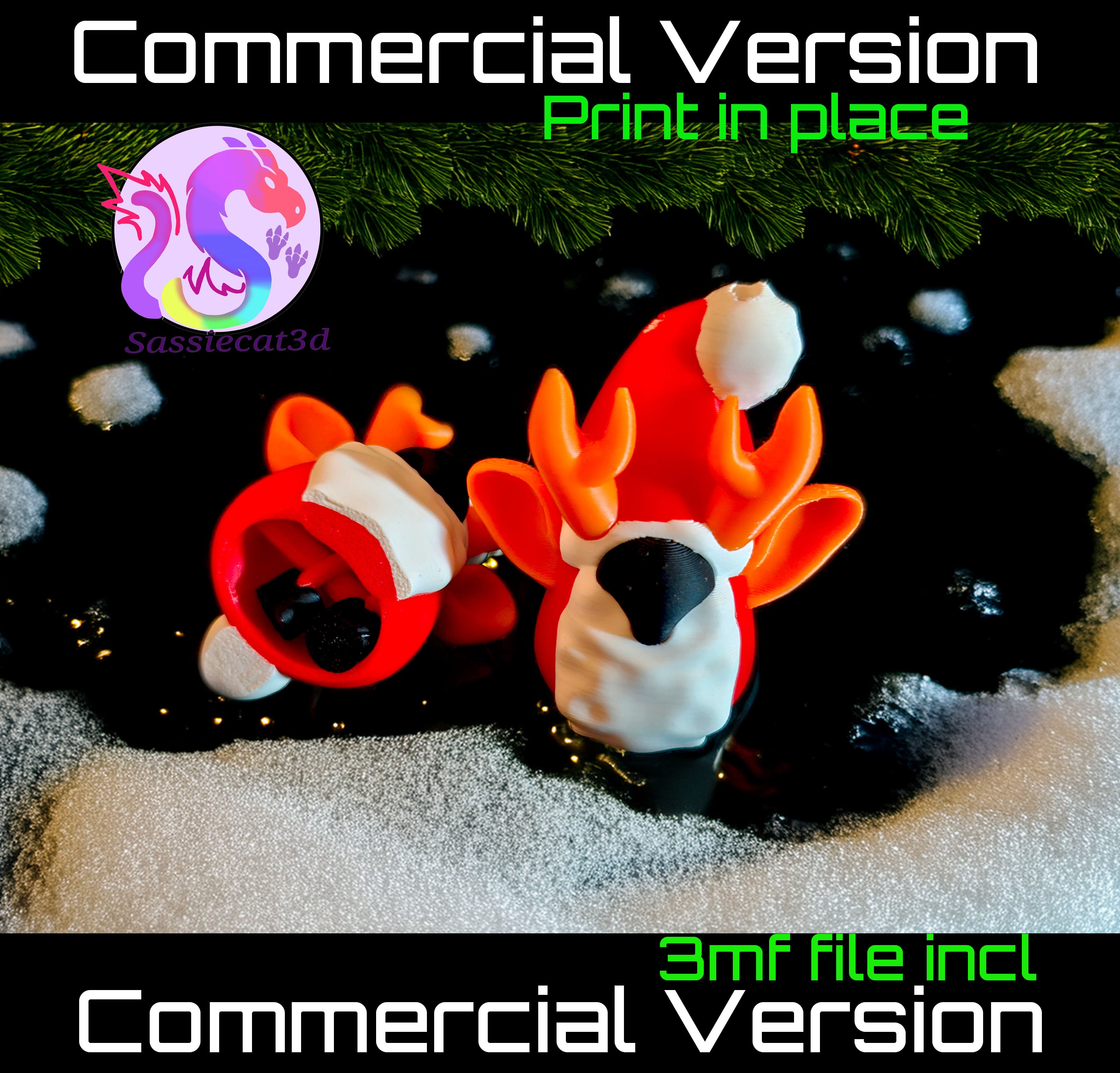 Gnome Deer Bells *Commercial Version* 3d model