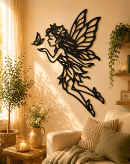 Enchanting Fantasy Fairy 2D Decor.stl 3d model