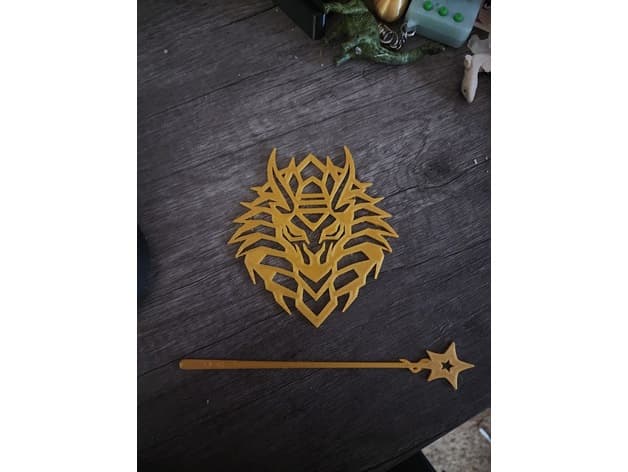 Crown dragon hairpin 3d model