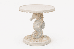 Seahorse Cake Stand STL | Ocean Dessert Display 3D Print File | Coastal Party Decor | Beach Wedding 3d model