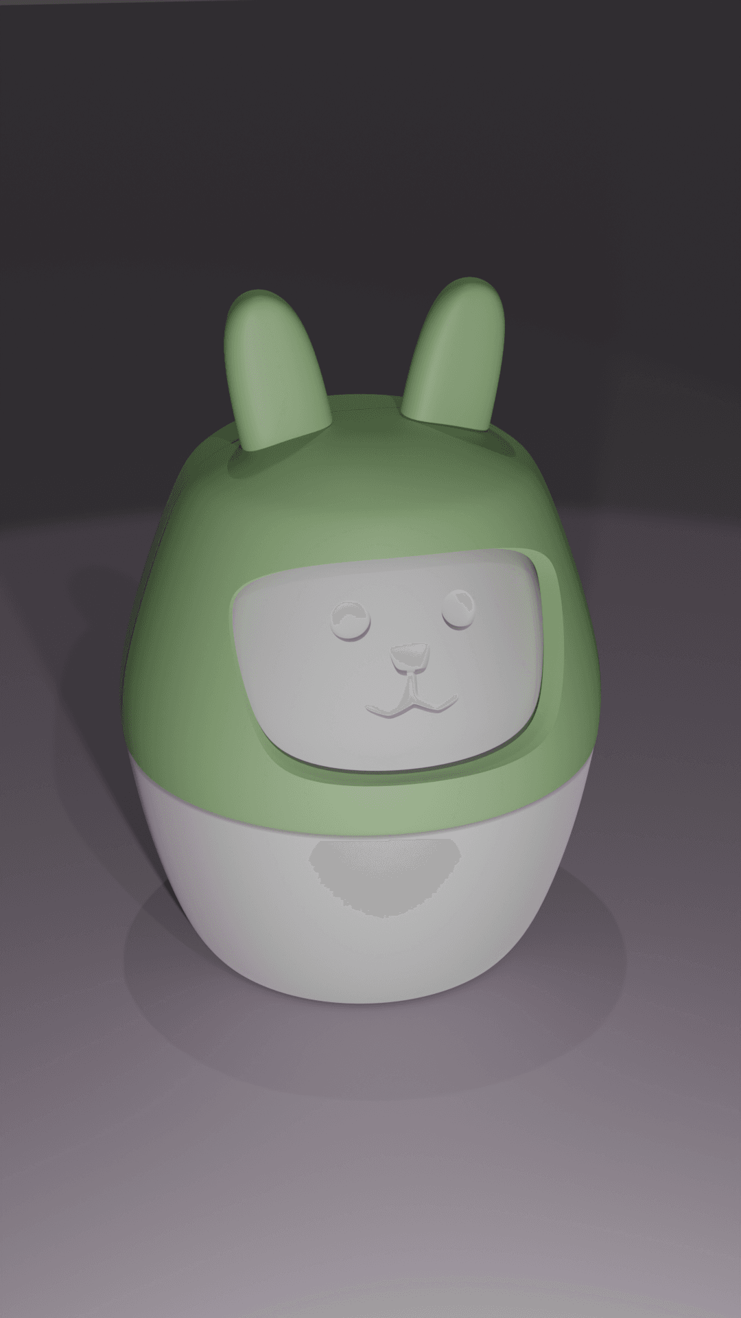 Rabbit Style Twist Container 3d model
