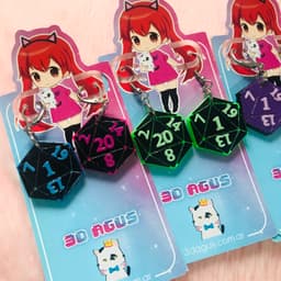 D20 DND Dice for custom jewelry 3d model
