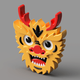 Lunar New Year Dragon Magnet 3d model