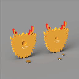 Lunar New Year Dragon Magnet 3d model