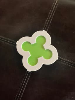 Quatrefoil 3 Retro Coaster 3d model