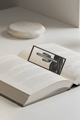 Cactus Bookmark, Creativity Bookmark, Gift Idea 3d model