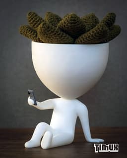 ROBERT PLANT WITH A CELLPHONE 3d model
