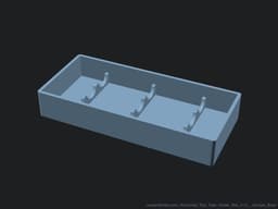 Horizontal Test Tube Holder Box 3d model
