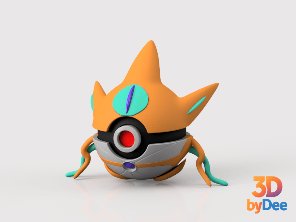 Deoxys Attack Form Poke Ball 3d model