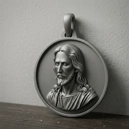 Jesus Pendant 3d model