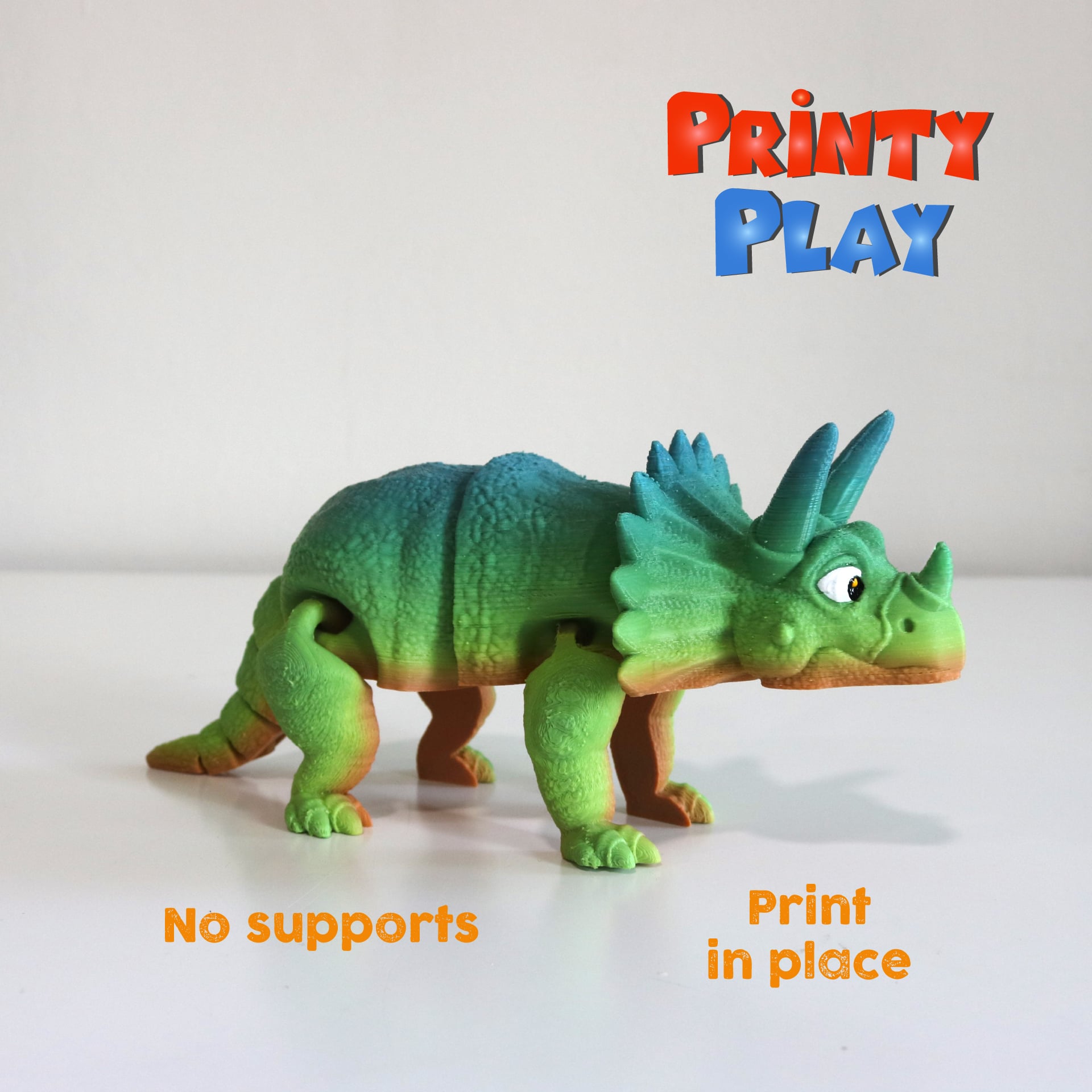 FLEXI TRICERATOPS 3d model