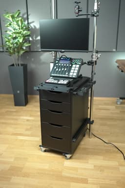 Audio / Video Filming Cart - Blackmagic Atem Mini Pro Mounting Adapter 3d model