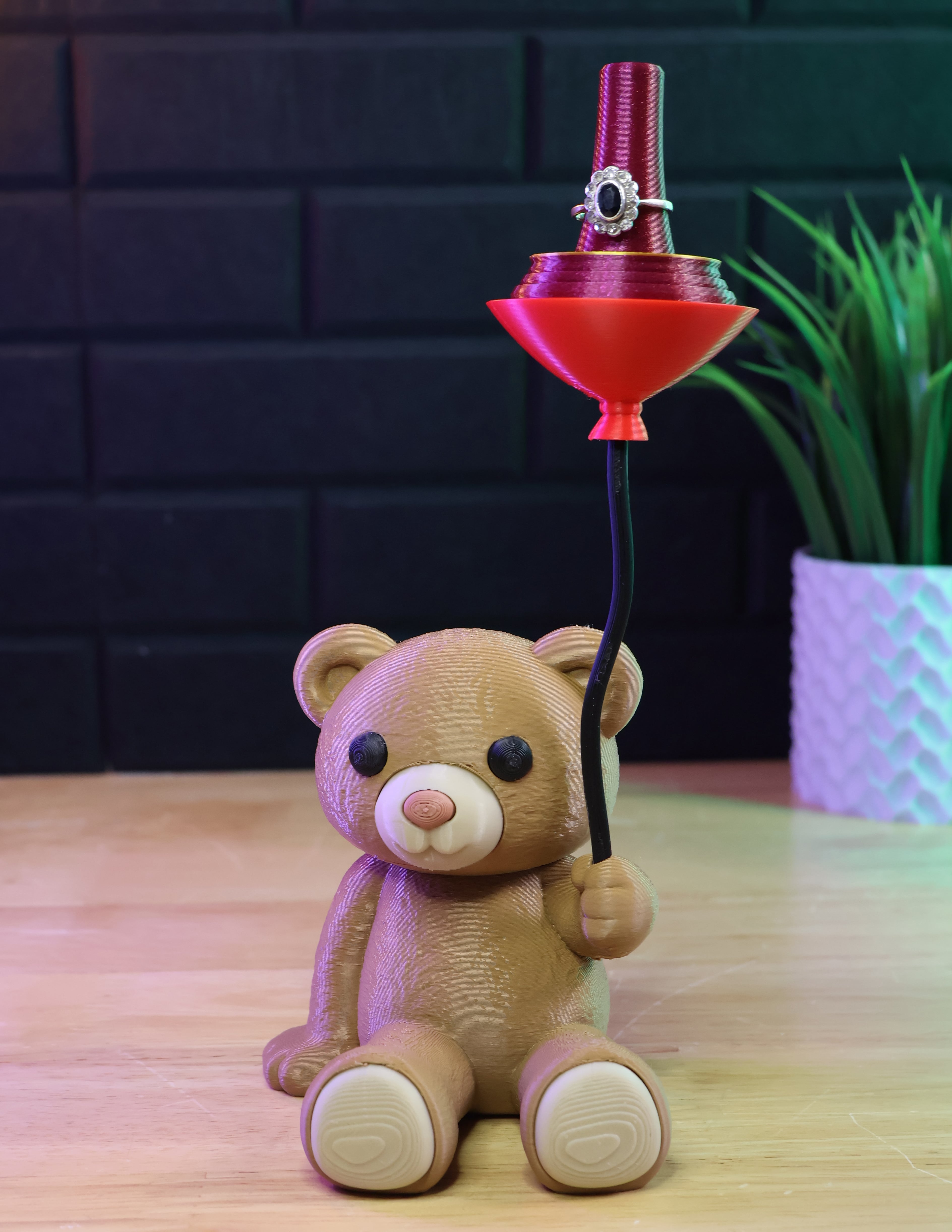 Teddy Bear Ring Box 3d model
