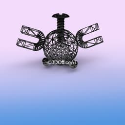 #081 Magnemite Pokemon Wiremon Figure 3d model
