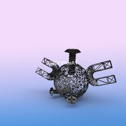 #081 Magnemite Pokemon Wiremon Figure 3d model