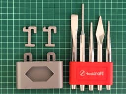 Chisel set holder - IKEA SKADIS 3d model