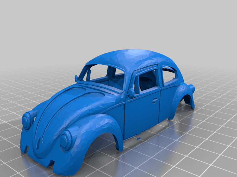 Beetle complete with engine  3d model