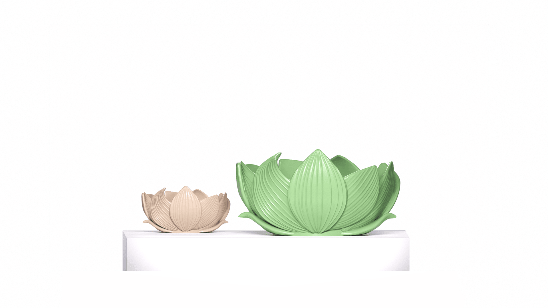 Forest Leaf Bowl — Organic Nature Decor 3d model
